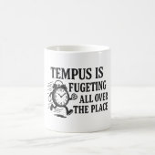 Tempus ist Fugeting Kaffeetasse (Mittel)