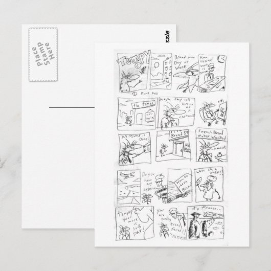 Tempy French Bread Postcard Postkarte (Vorne/Hinten)