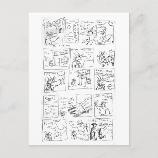 Tempy French Bread Postcard Postkarte (Vorderseite)