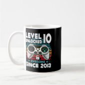 Ten 10yr Bday Son Boy Funny Gamer 10th 10 Year Old Kaffeetasse (Links)