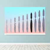 Ten Cat's Geometric Pattern Design  Leinwanddruck (Insitu (Holzboden))