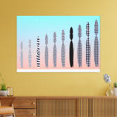 Ten Cat's Geometric Pattern Design  Leinwanddruck (Insitu (Wohnzimmer))