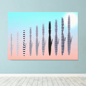 Ten Cat's Geometric Pattern Leinwanddruck (Insitu (Holzboden))