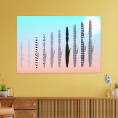 Ten Cat's Geometric Pattern Leinwanddruck (Insitu (Wohnzimmer))