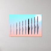 Ten Cat's Geometric Pattern Leinwanddruck (Vorderseite)