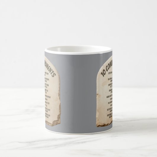 Ten Commandments Kaffeetasse (Mittel)