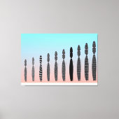 Ten Crochet Cats Geometric Pattern  Leinwanddruck (Vorderseite)