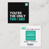 TEN-I-SEE QUADRATISCHE VISITENKARTE (Vorne/Hinten)