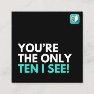 TEN-I-SEE QUADRATISCHE VISITENKARTE