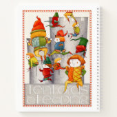 TEN LORDS A LEAPING 8.5x11 Spiral Notebook Notizblock (Rückseite)