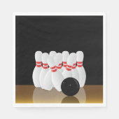 Ten Pin Bowling Strike Serviette (Vorderseite)