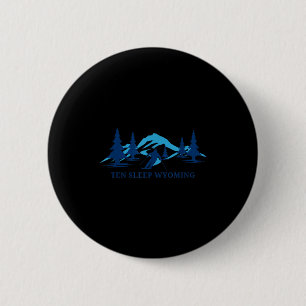 Ten Sleep Wyoming Skigebiet Skifahren Skifahrer Button