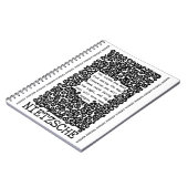 TEN TRUTHS Zitat von Nietzsche Notizblock (Linke Seite)