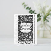 TEN TRUTHS Zitat von Nietzsche Postkarte (Stehend Vorderseite)