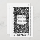 TEN TRUTHS Zitat von Nietzsche Postkarte (Vorne/Hinten)
