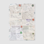 Ten Vintage Handwritten Postcards ES1 Decoupage Seidenpapier (Vorderseite)