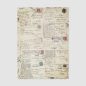 Ten Vintage Handwritten Postcards ES1F Decoupage Seidenpapier (Vorderseite)