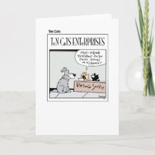 TEN - Zehn Katzen - Unternehmen Karte