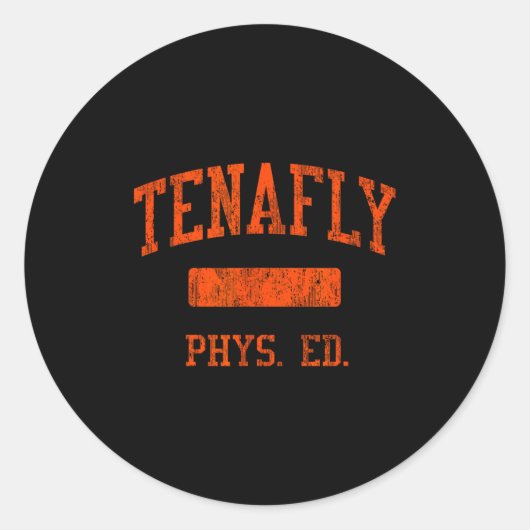 Tenafly High School Hs Tenafly Nj Phys Ed Runder Aufkleber (Vorderseite)