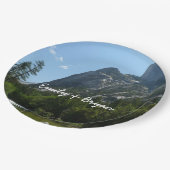 Tenaya Creek im Yosemite-Nationalpark Pappteller (Schrägansicht)