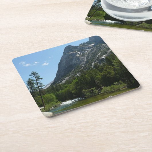 Tenaya Creek im Yosemite-Nationalpark Rechteckiger Pappuntersetzer (angewinkelt)