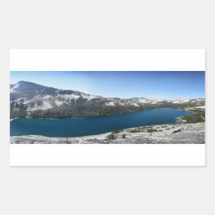 Tenaya Lake from Polly Dome - Yosemite Rechteckiger Aufkleber