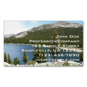 Tenaya Lake im Yosemite National Park Magnetische Visitenkarte