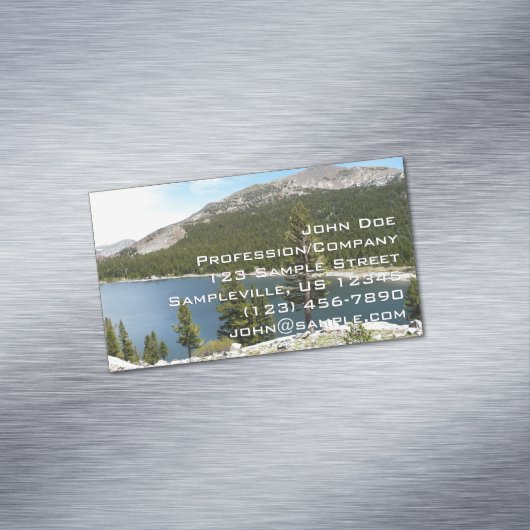 Tenaya Lake on Yosemite National Park Magnetische Visitenkarte (Beispiel)