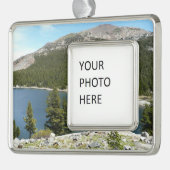 Tenaya Lake on Yosemite National Park Rahmen-Ornament Silber (Links)