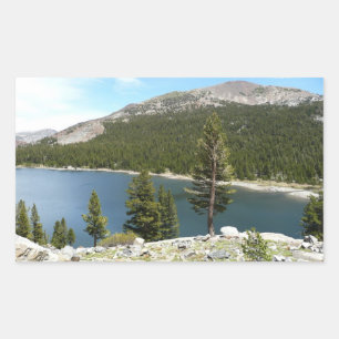 Tenaya Lake on Yosemite National Park Rechteckiger Aufkleber