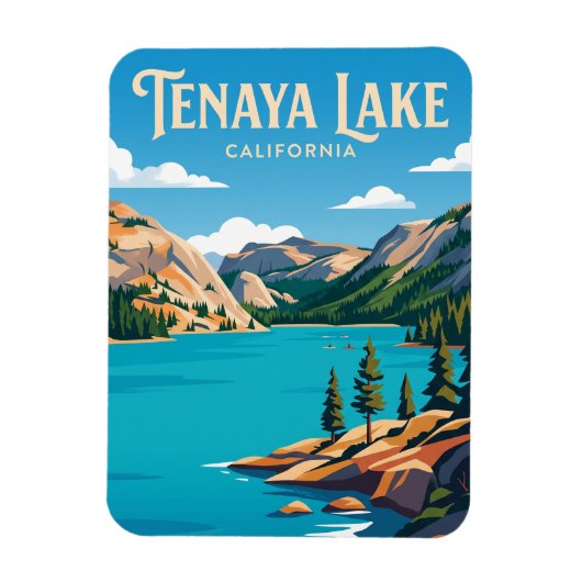 Tenaya Lake USA Magnet (Vertikal)