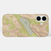 Tenaya Lake, Yosemite Topographische Karte Case-Mate iPhone Hülle (Rückseite (Horizontal))