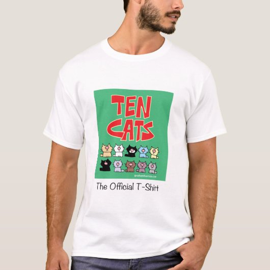 TenCats - der offizielle T - Shirt (Vorderseite)
