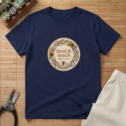 Tend & Teach AG-Lehrerin Tri-Blend Shirt
