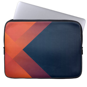 Tendenzielle geometrische schwarze Laptop-Hüllen Laptopschutzhülle