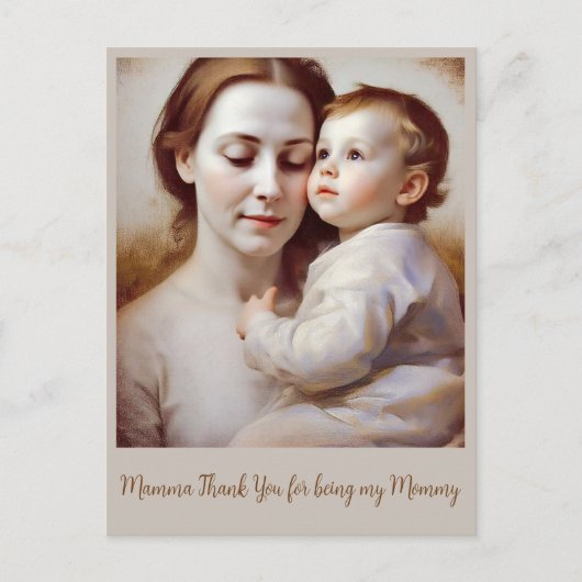 " TENDER EMBRACE " POSTKARTE (Vorderseite)