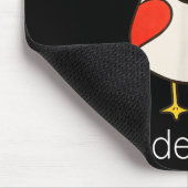 Tender Heart Funny Couple Goose Lover Valentine’s Mousepad (Ecke)