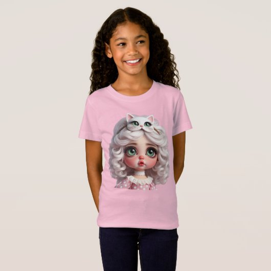 Tender Kitten, Puppe in Kitten Maske von Natasha U T-Shirt (Vorne ganz)
