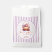 Tender Lilac Little Pumpkin Baby Dusche Geschenktütchen (Vorderseite)