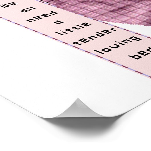 Tender Love Bär Poster (Ecke)