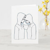 Tender Minimalist Love Card Karte (Gelbe Blume)