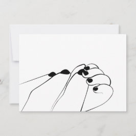 Tender Monochrome Mum Baby Hands