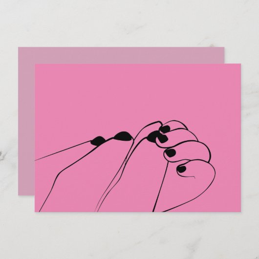 Tender Monochrome Mum Baby Hands (Vorne/Hinten)