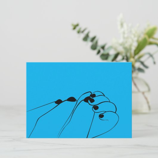 Tender Monochrome Mum Baby Hands (Stehend Vorderseite)