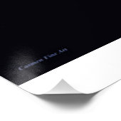 "Tender Vision of Blue Gefühl", glänzendes Poster (Ecke)