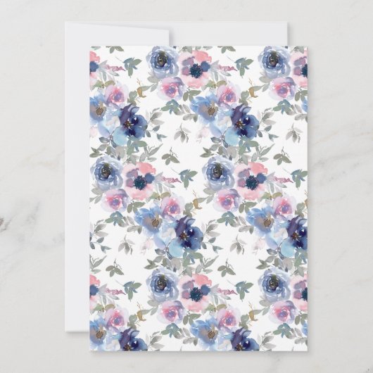 Tender Wedding Set Basil Green Einladung (Rückseite)