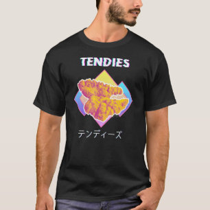 Tendies Chicken Vaporwave-Shirt japanische Kanji G T-Shirt