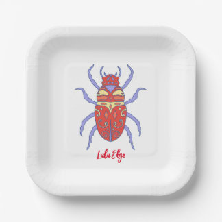 Tendo und die Bug Wars 7" Party Plate Pappteller