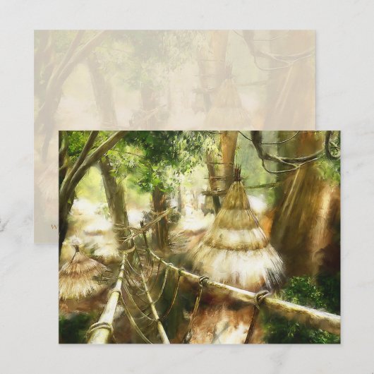 Tendrel Village Postkarte (Vorne/Hinten)