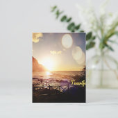 Tenerife Abend Lights Postkarte (Stehend Vorderseite)